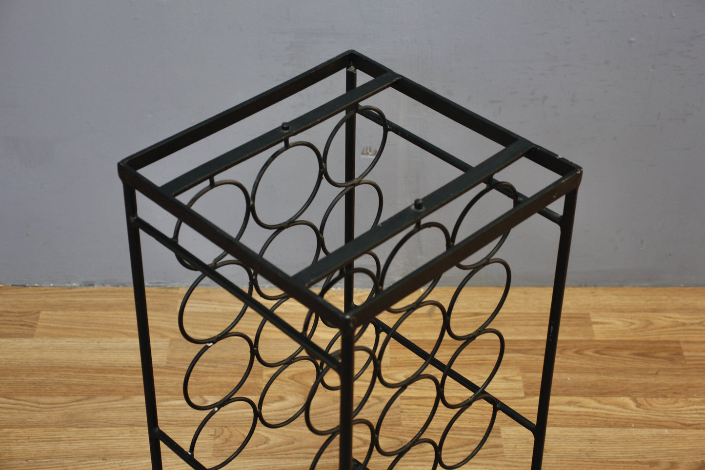 Slim Wrought Iron Wine Rack