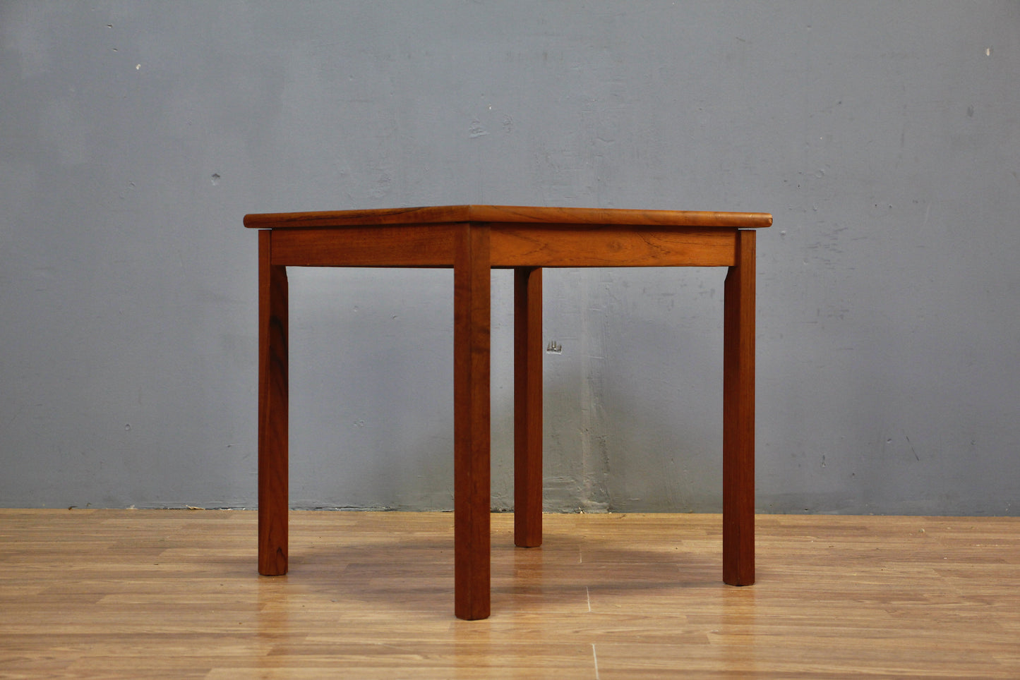 Danish Teak Tile-Top Side Table