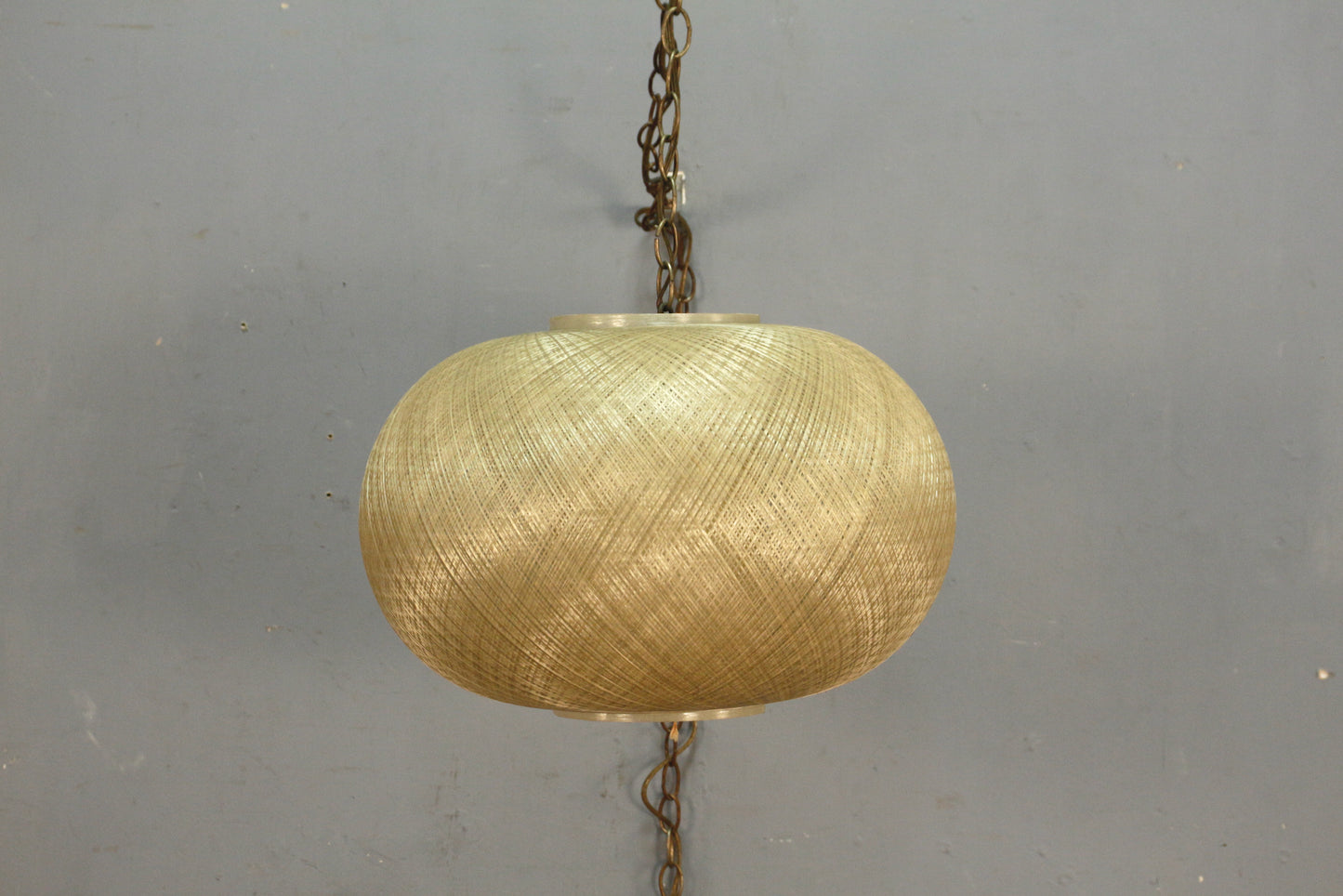 Spun Fiberglass String Swag Lamp
