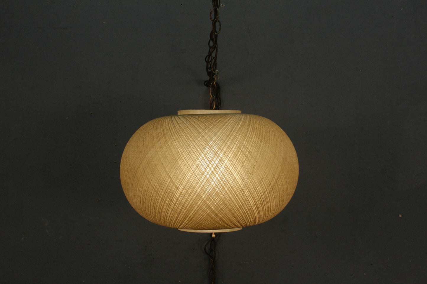 Spun Fiberglass String Swag Lamp