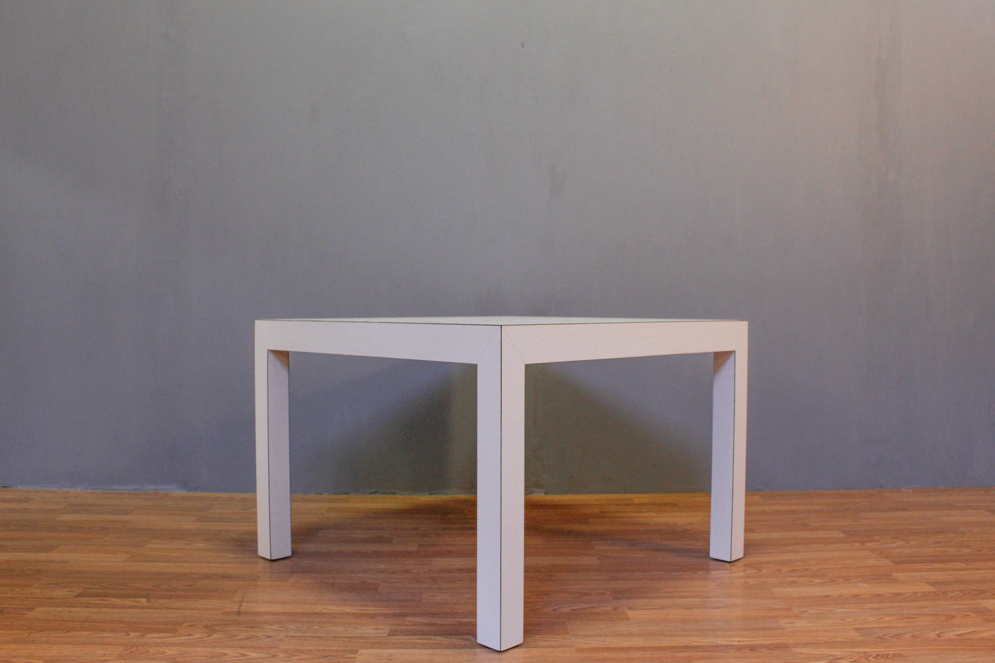 White Laminate Square Occasional Table - ONLINE ONLY