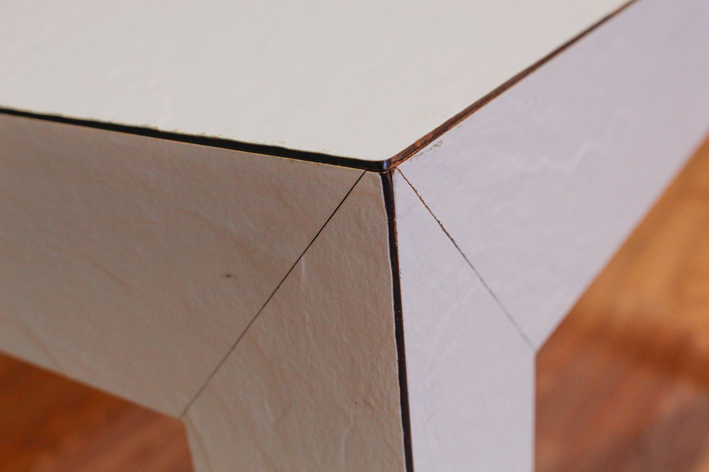 White Laminate Square Occasional Table - ONLINE ONLY