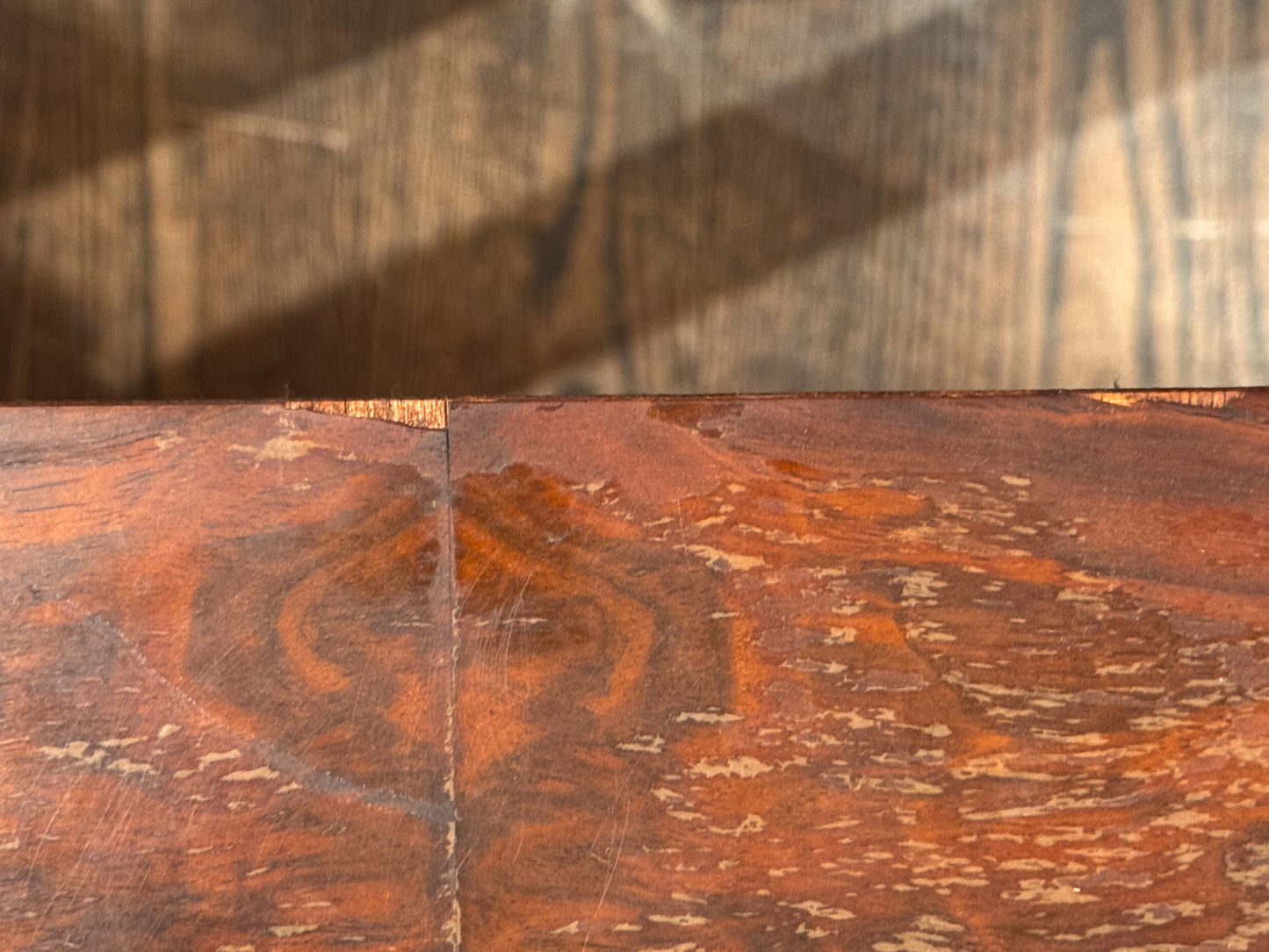 Art Deco Burl 2-Drawer Nightstand