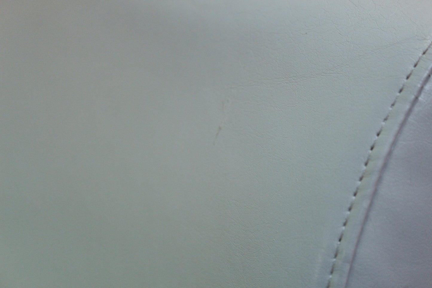 Contemporary White Leather Club Chair - ONLINE ONLY