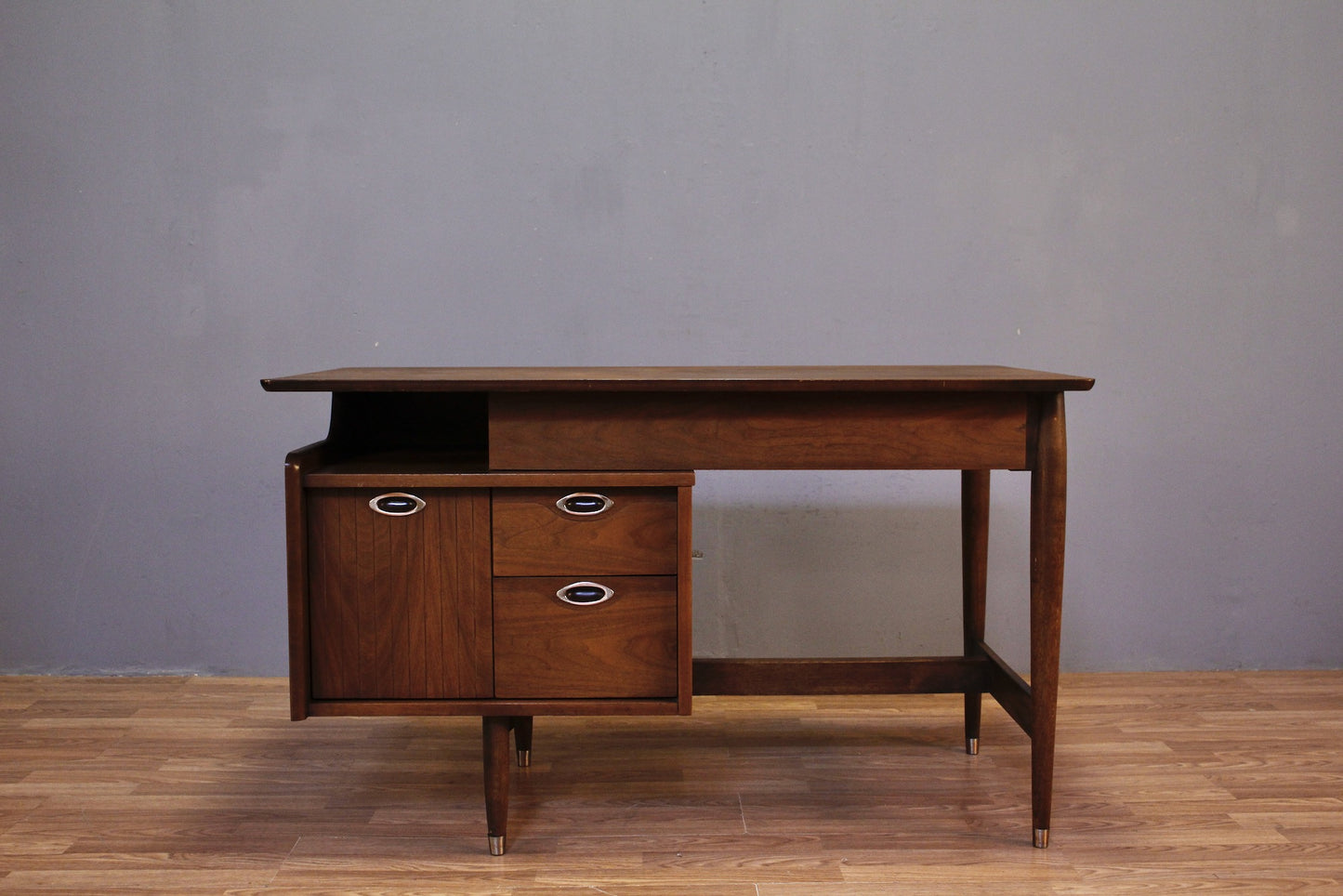 1960s Mainline By Hooker 4-Drawer Desk