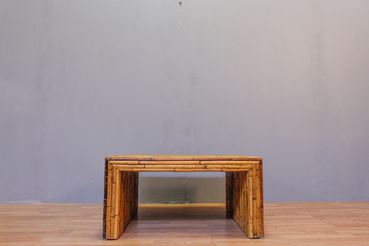 Split Reed Bamboo Square Coffee Table - ONLINE ONLY