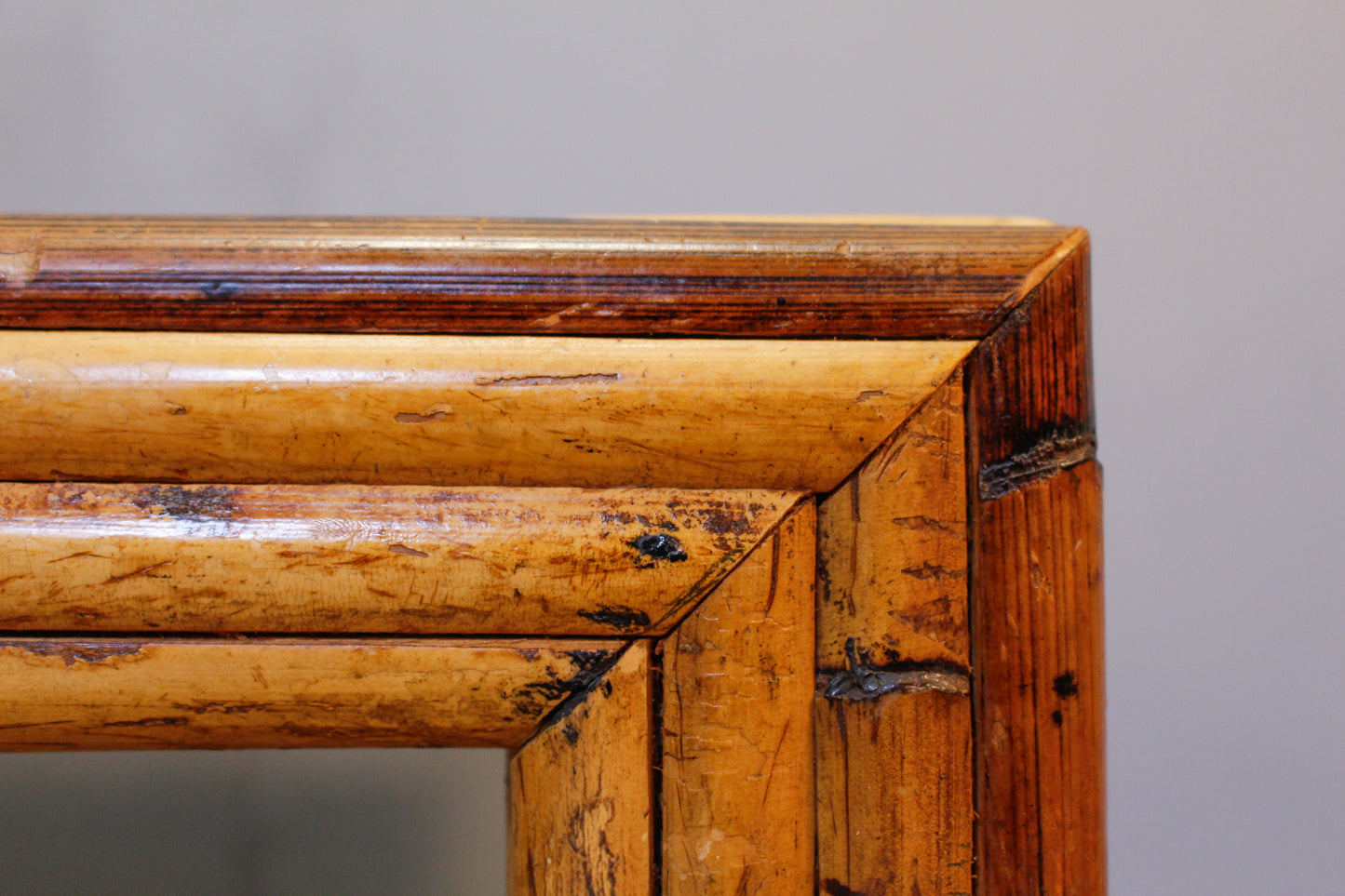 Split Reed Bamboo Square Coffee Table - ONLINE ONLY