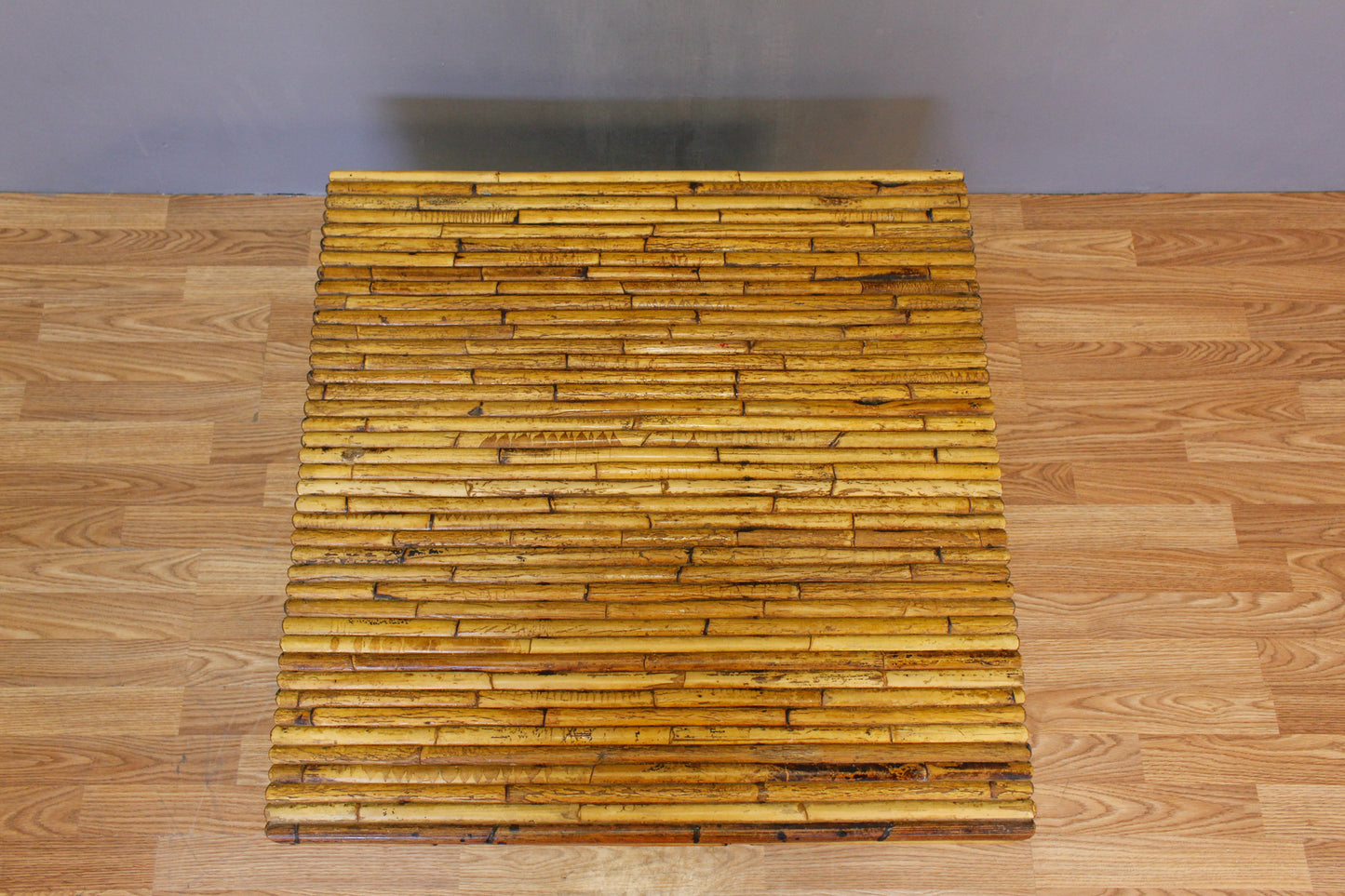 Split Reed Bamboo Square Coffee Table - ONLINE ONLY