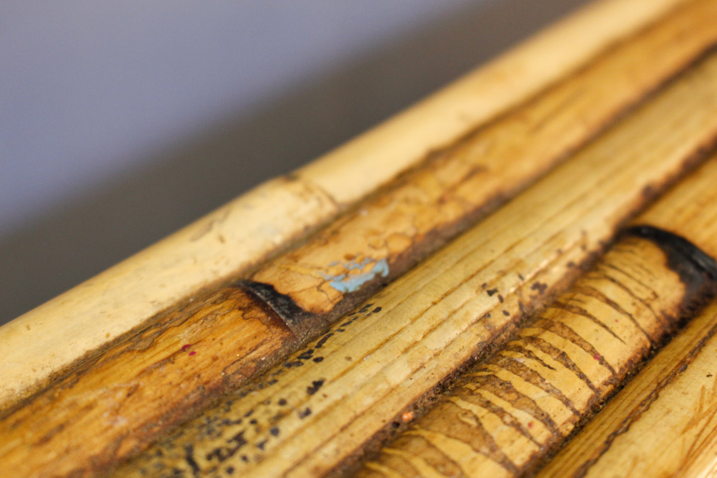Split Reed Bamboo Square Coffee Table - ONLINE ONLY