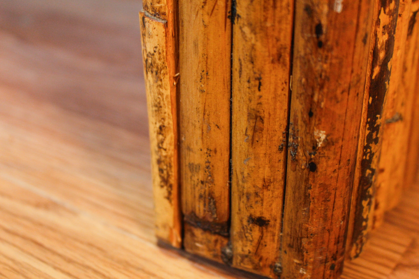 Split Reed Bamboo Square Coffee Table - ONLINE ONLY