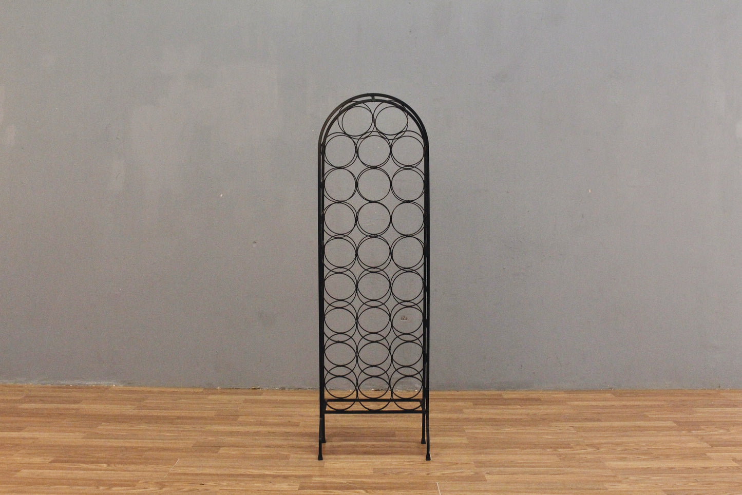 Slim Standing Iron Wine Rack