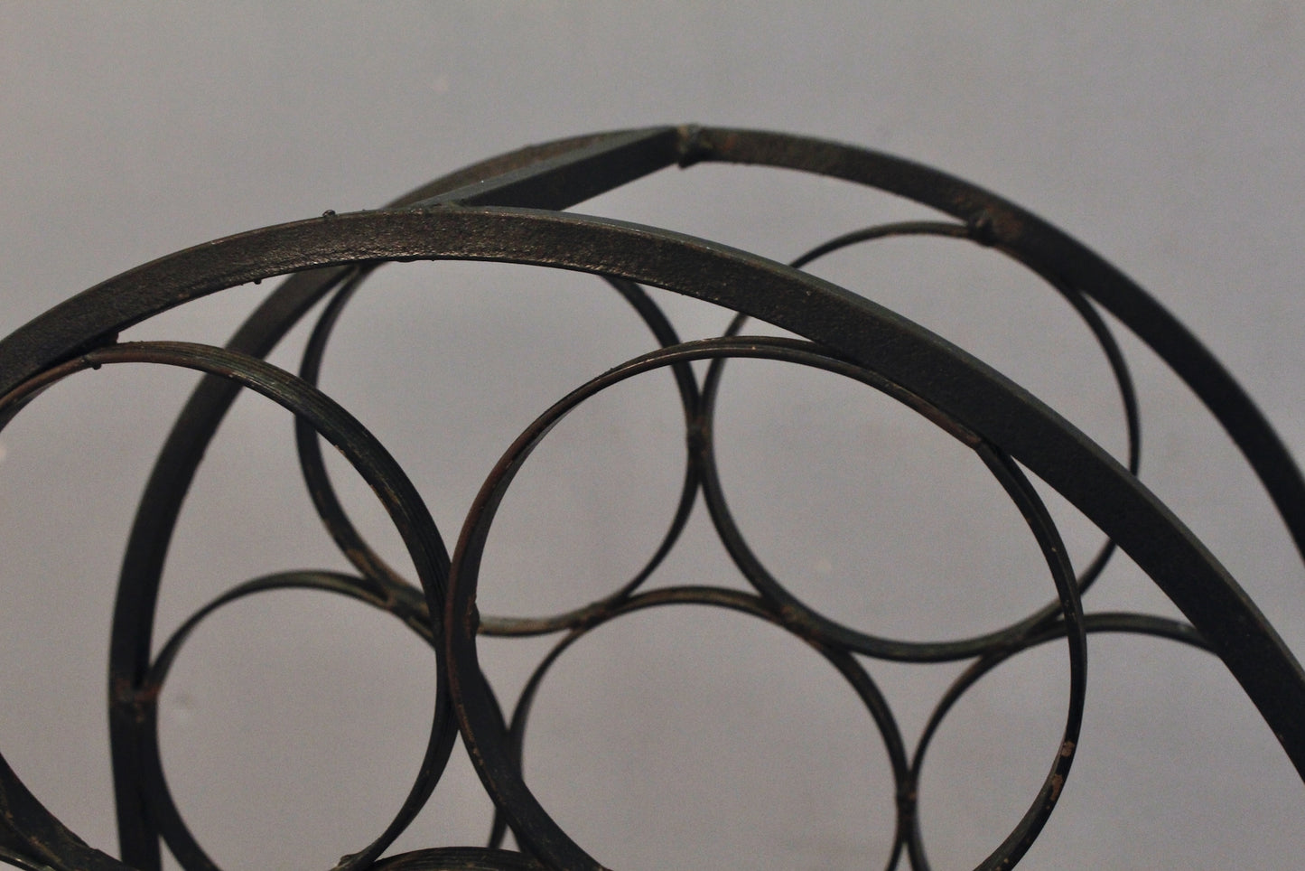Slim Standing Iron Wine Rack