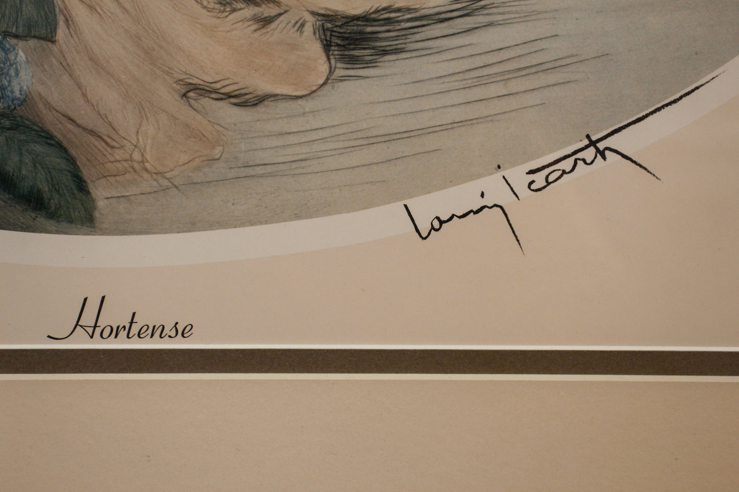 "Hortense" Louis Icart Lithograph