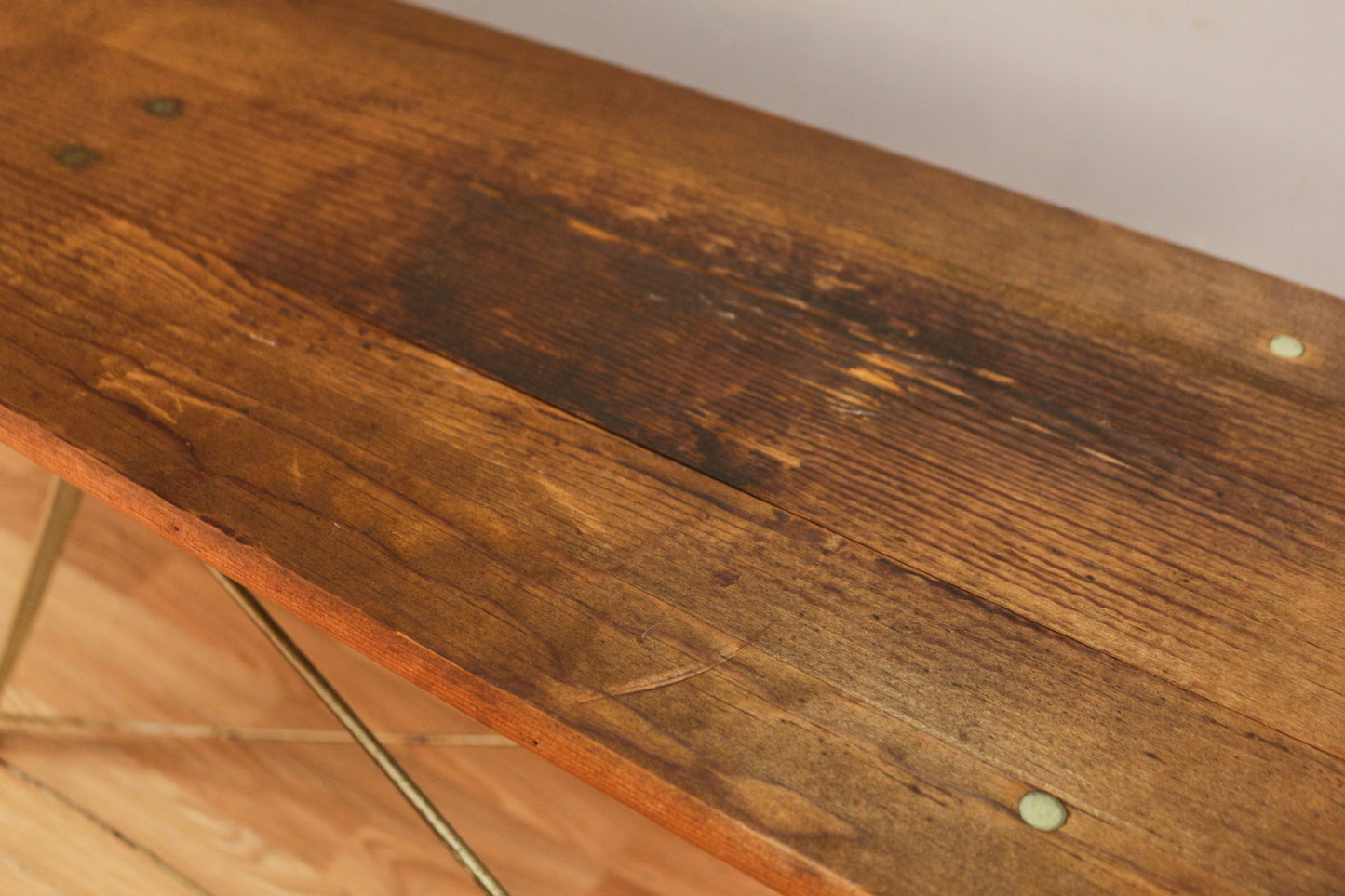 Rustic Metal & Wood Ironing Board