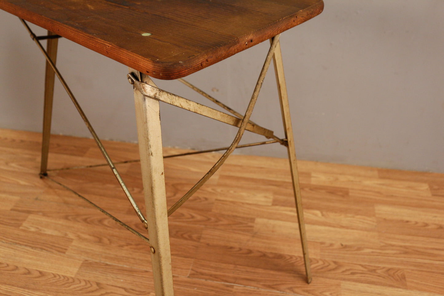Rustic Metal & Wood Ironing Board