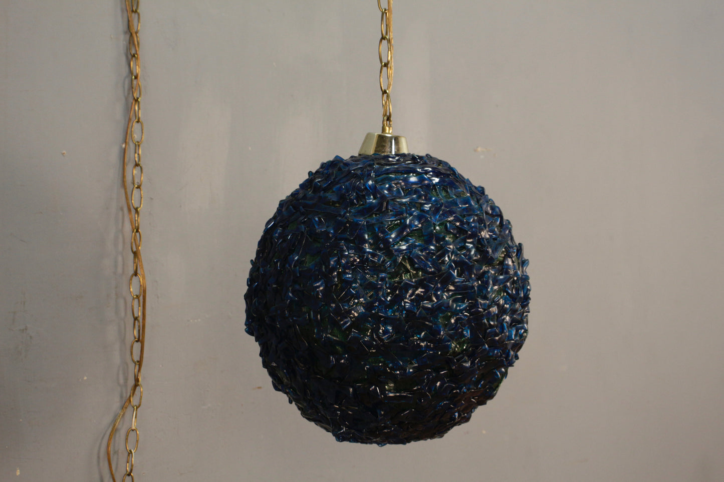 Blue Raspberry Rock Candy Swag Lamp
