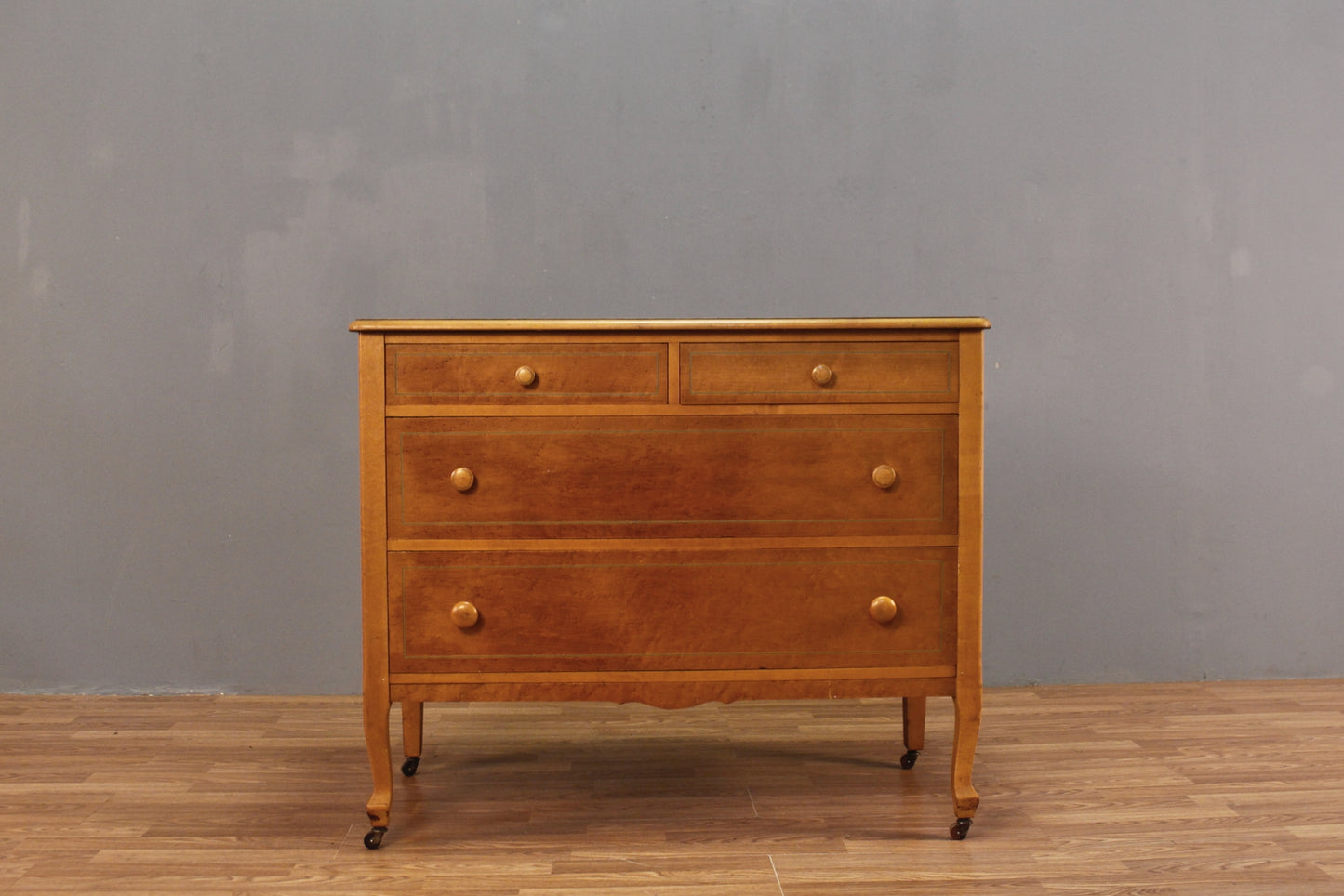 Birdseye Maple 4-Drawer Dresser