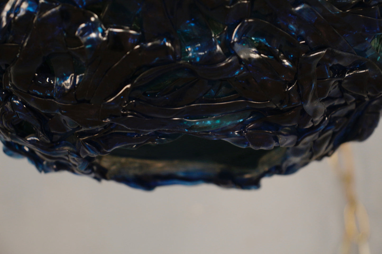 Blue Raspberry Rock Candy Swag Lamp