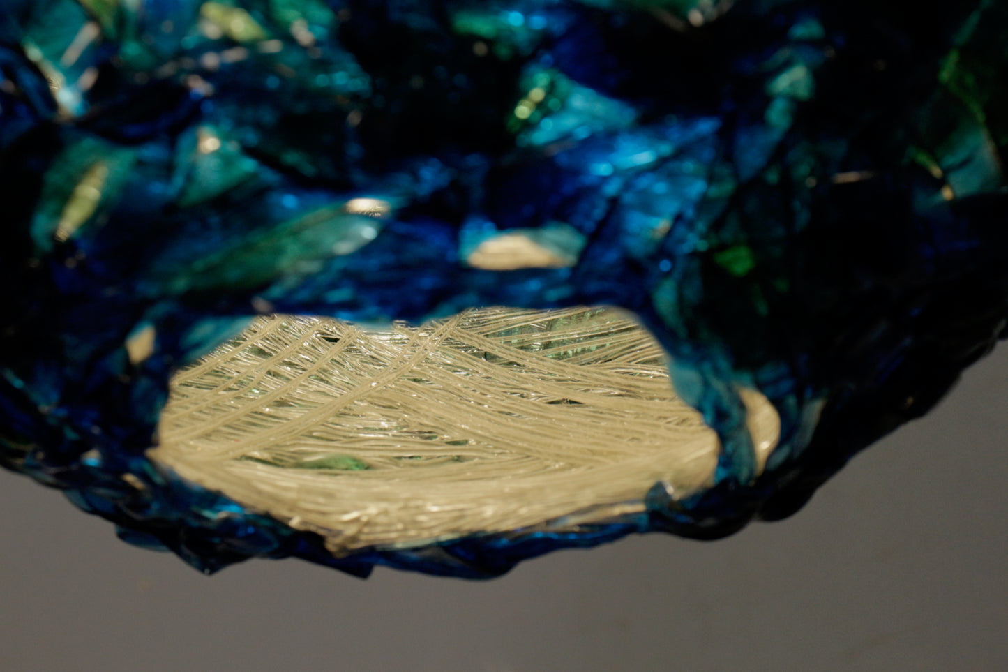 Blue Raspberry Rock Candy Swag Lamp