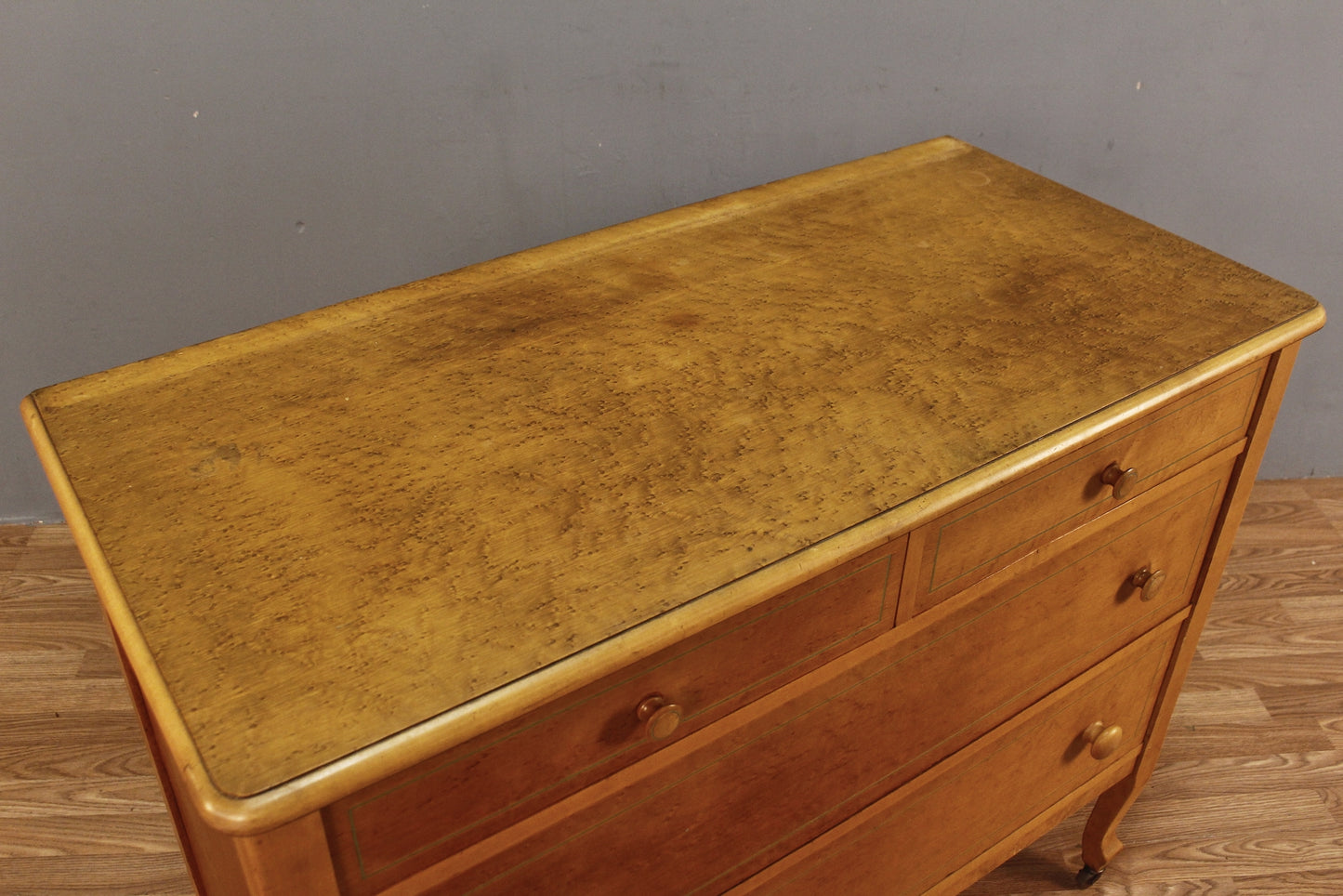 Birdseye Maple 4-Drawer Dresser