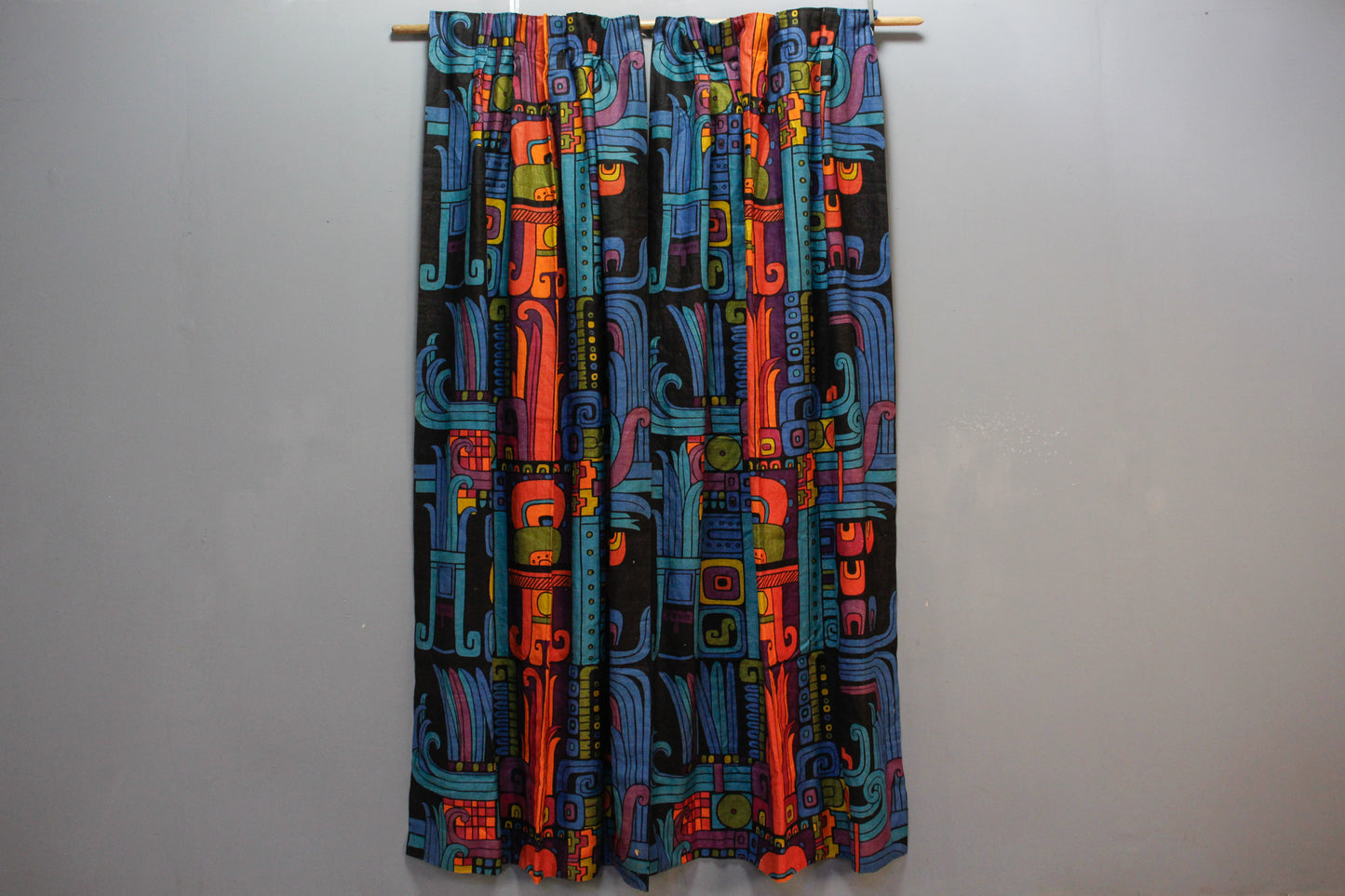 Pair of Jack Lenor Larsen Psychedelic Curtains