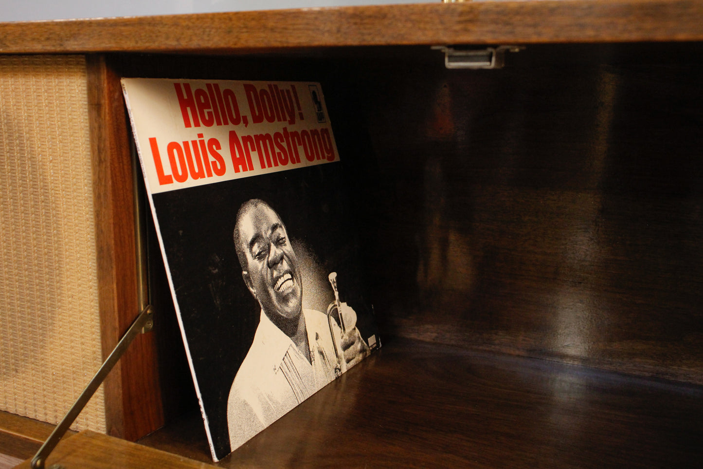 1960s 3-Piece Walnut Stereo Wall Unit