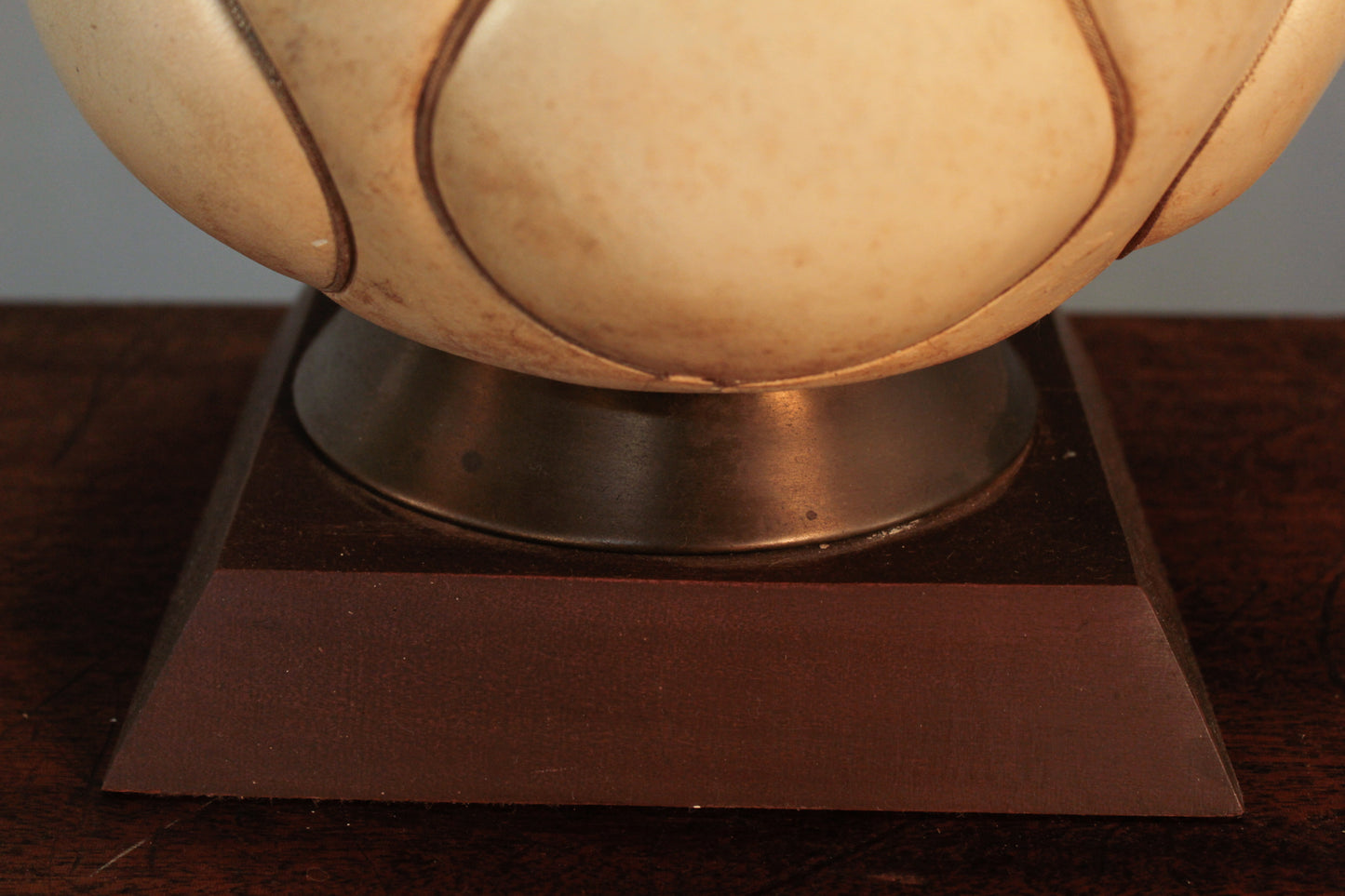 Tall Ecru Bulb Ceramic Table Lamp