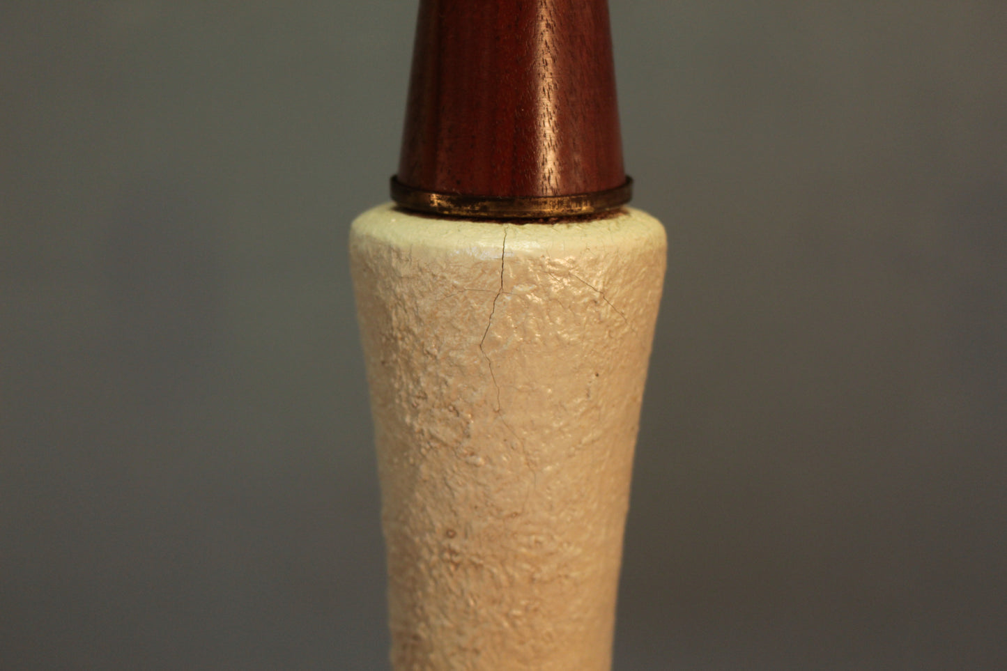 Tall Ecru Bulb Ceramic Table Lamp