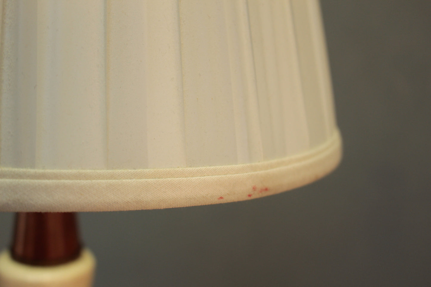 Tall Ecru Bulb Ceramic Table Lamp