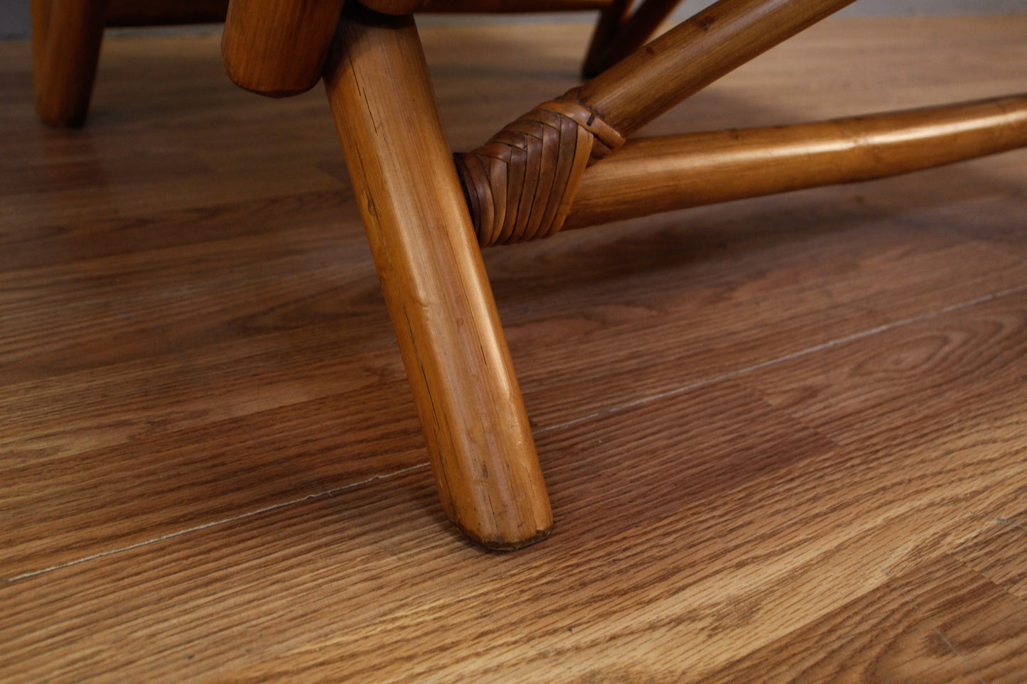 Rattan & Blue Accent Chair M - ONLINE ONLY