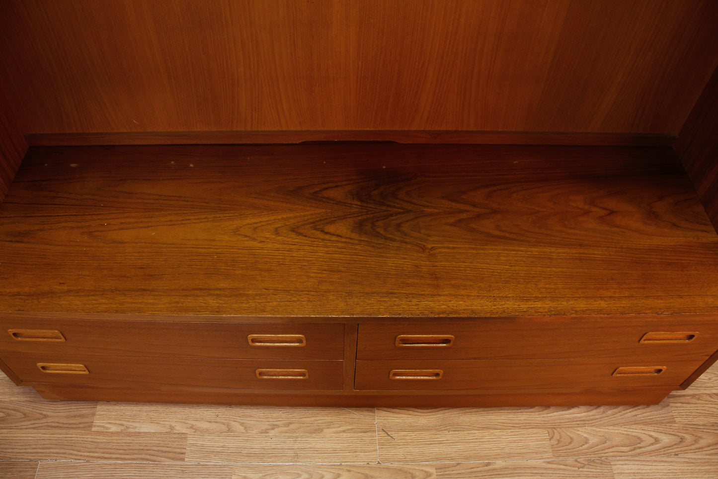 Large Poul Hundevad Teak Media Wall Unit