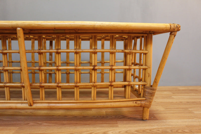 Bamboo & Glass Lattice Coffee Table - ONLINE ONLY