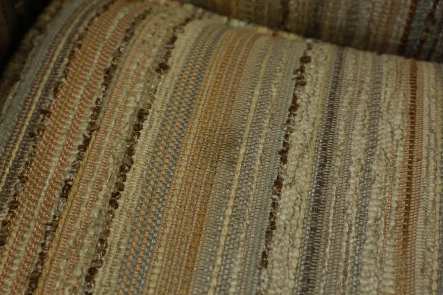 Drexel Striped Club Chair with Ottoman - ONLINE ONLY