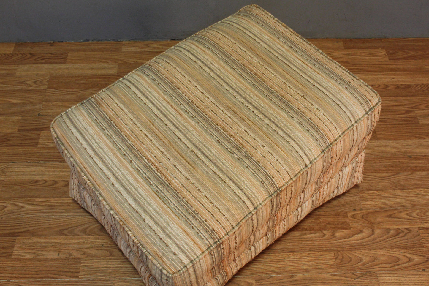 Drexel Striped Club Chair with Ottoman - ONLINE ONLY