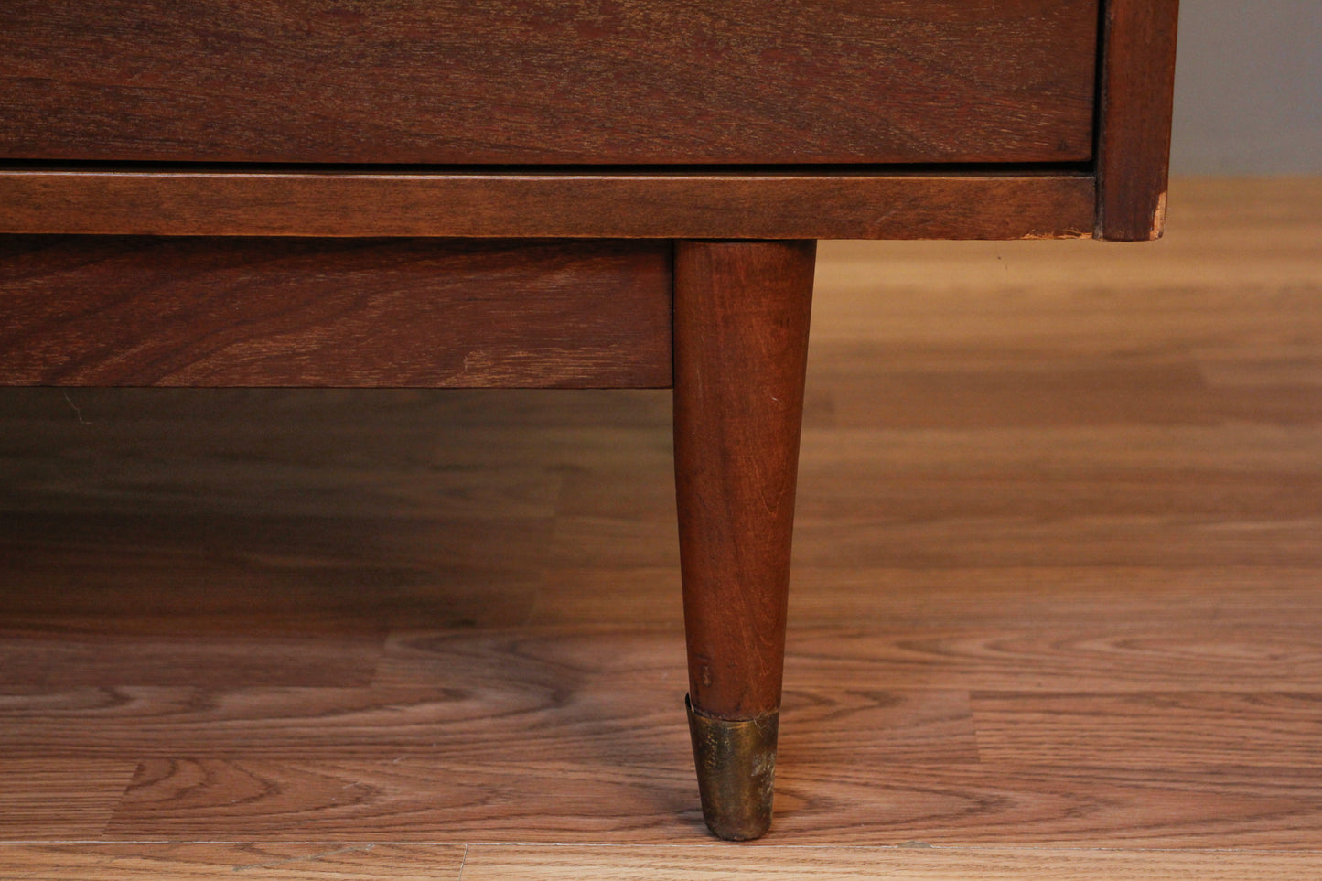 Walnut & Laminate 6-Drawer Dresser