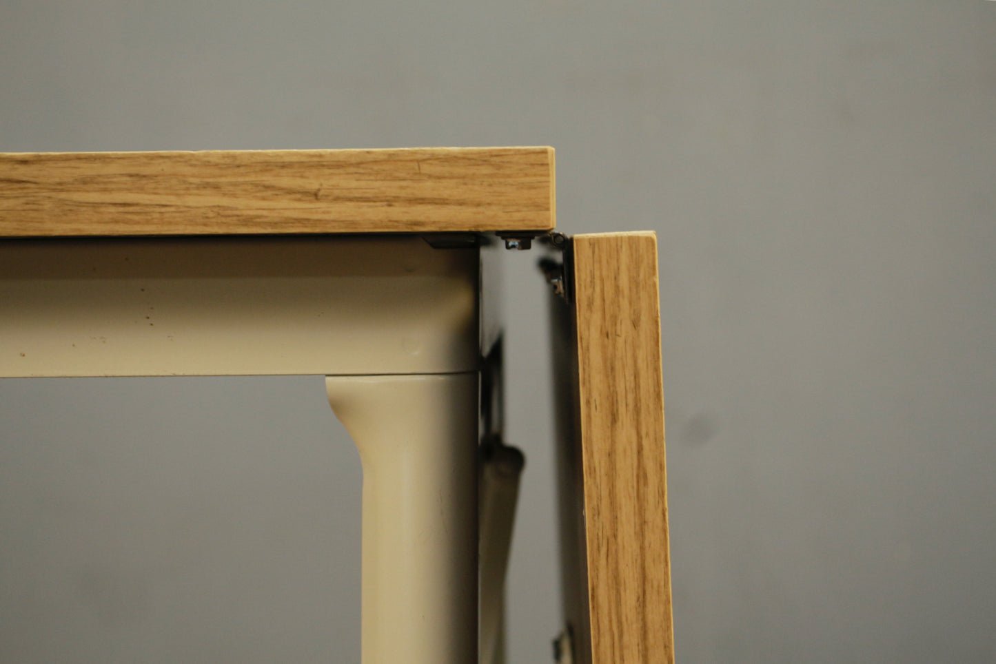 Hi-Lo Blonde & Metal Typewiter Table