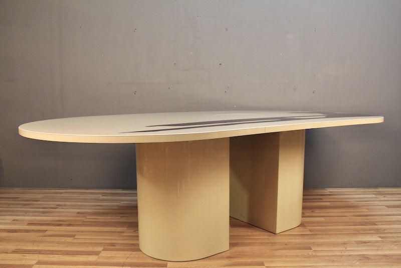 Large Postmodern White & Purple Conference Table - ONLINE ONLY