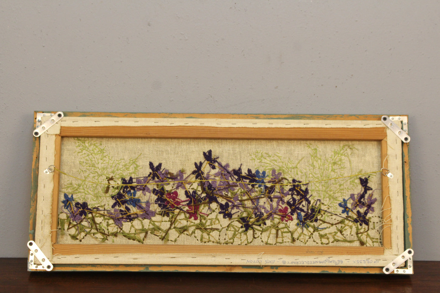 "Lilac & Sage" Embroidered Art