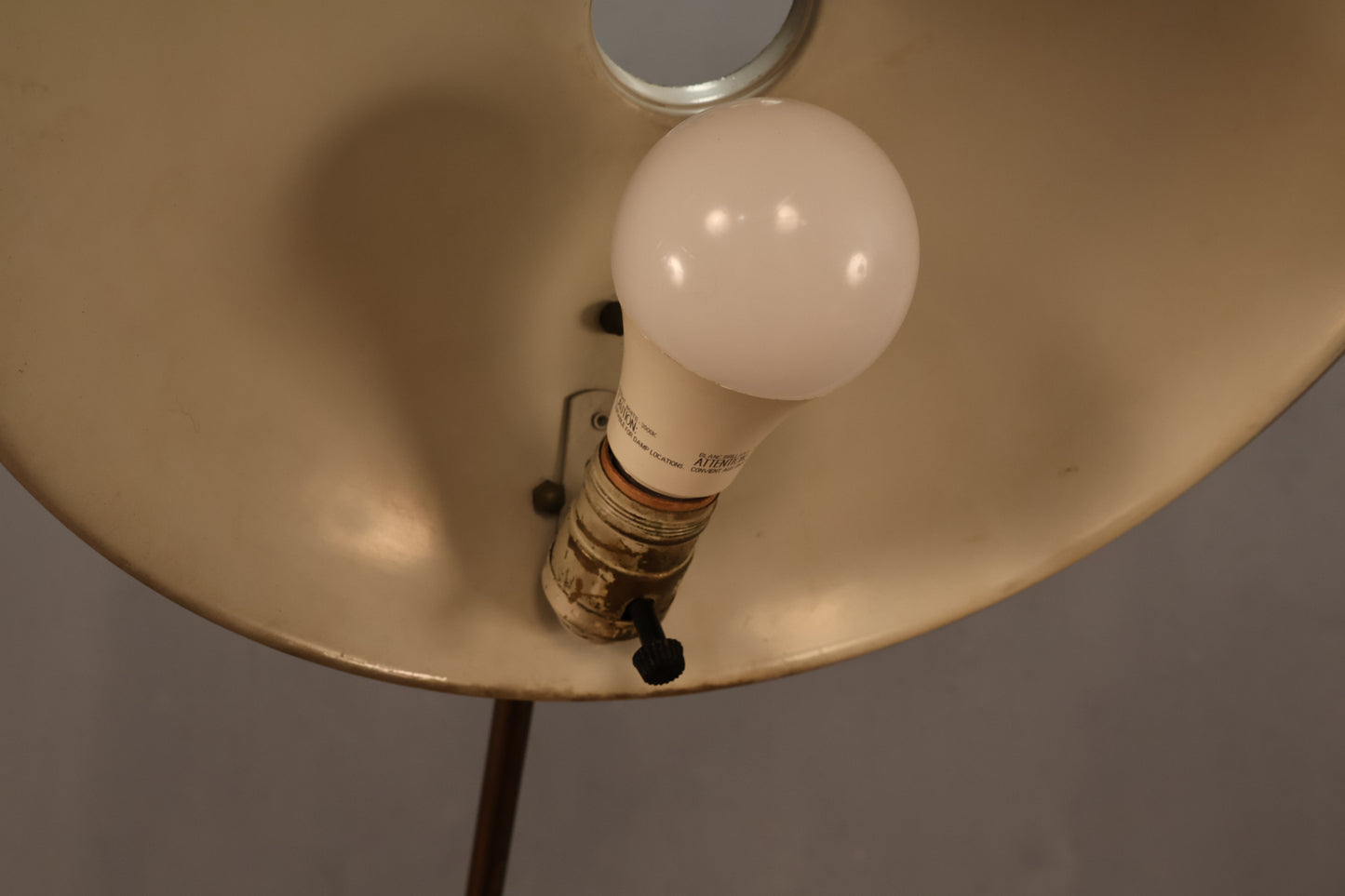 Gerald Thurston Brass & Black Floor Lamp - ONLINE ONLY