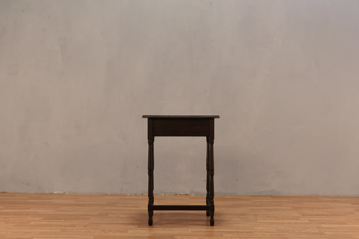 Tall Dark Antique End Table