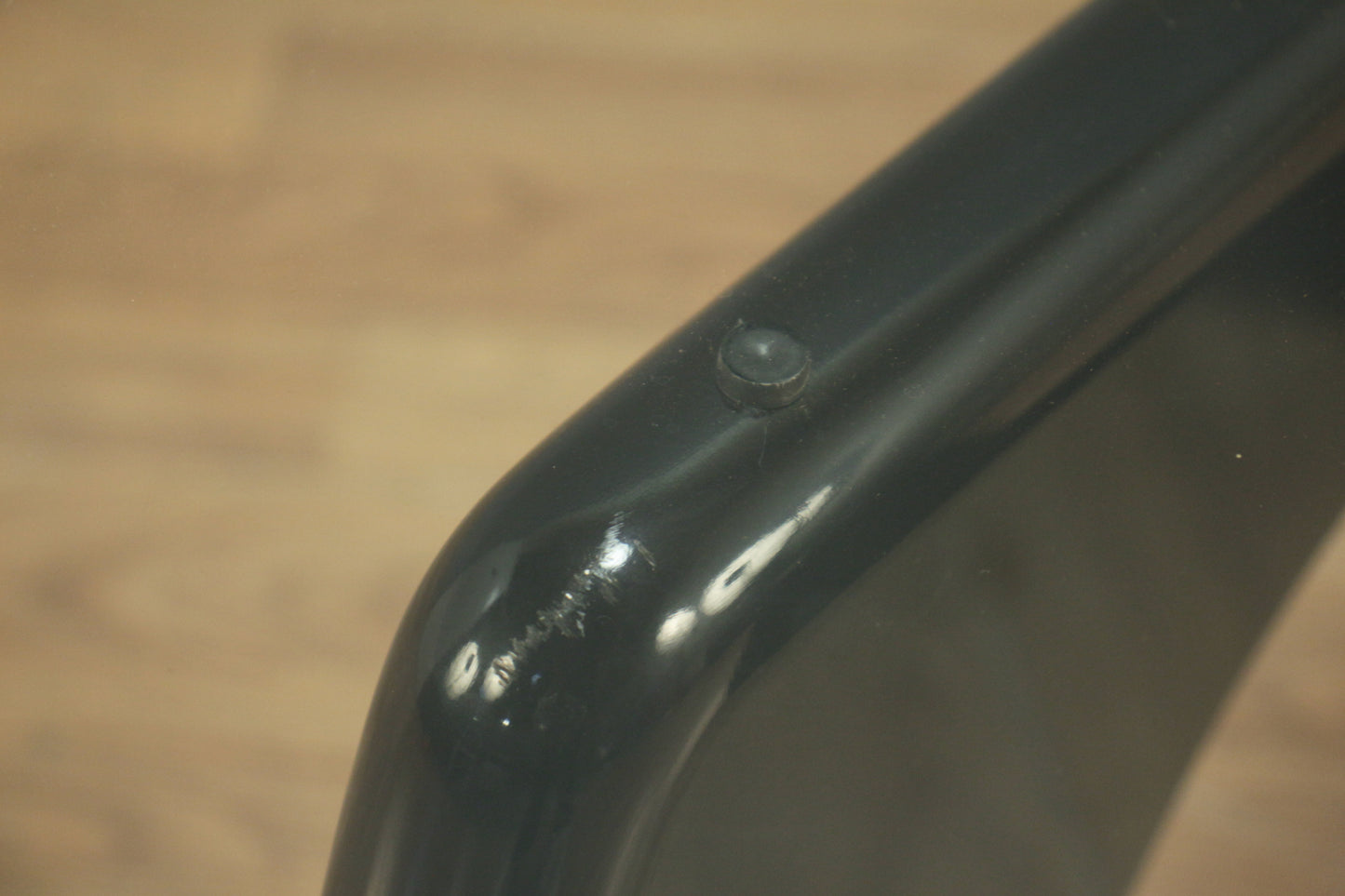 Noguchi-Style Black & Glass Coffee Table - ONLINE ONLY