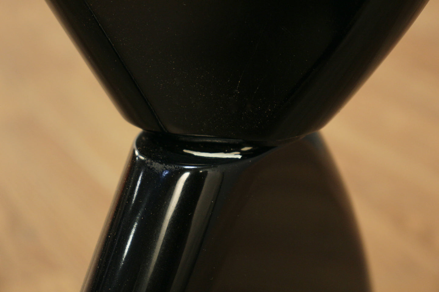 Noguchi-Style Black & Glass Coffee Table - ONLINE ONLY