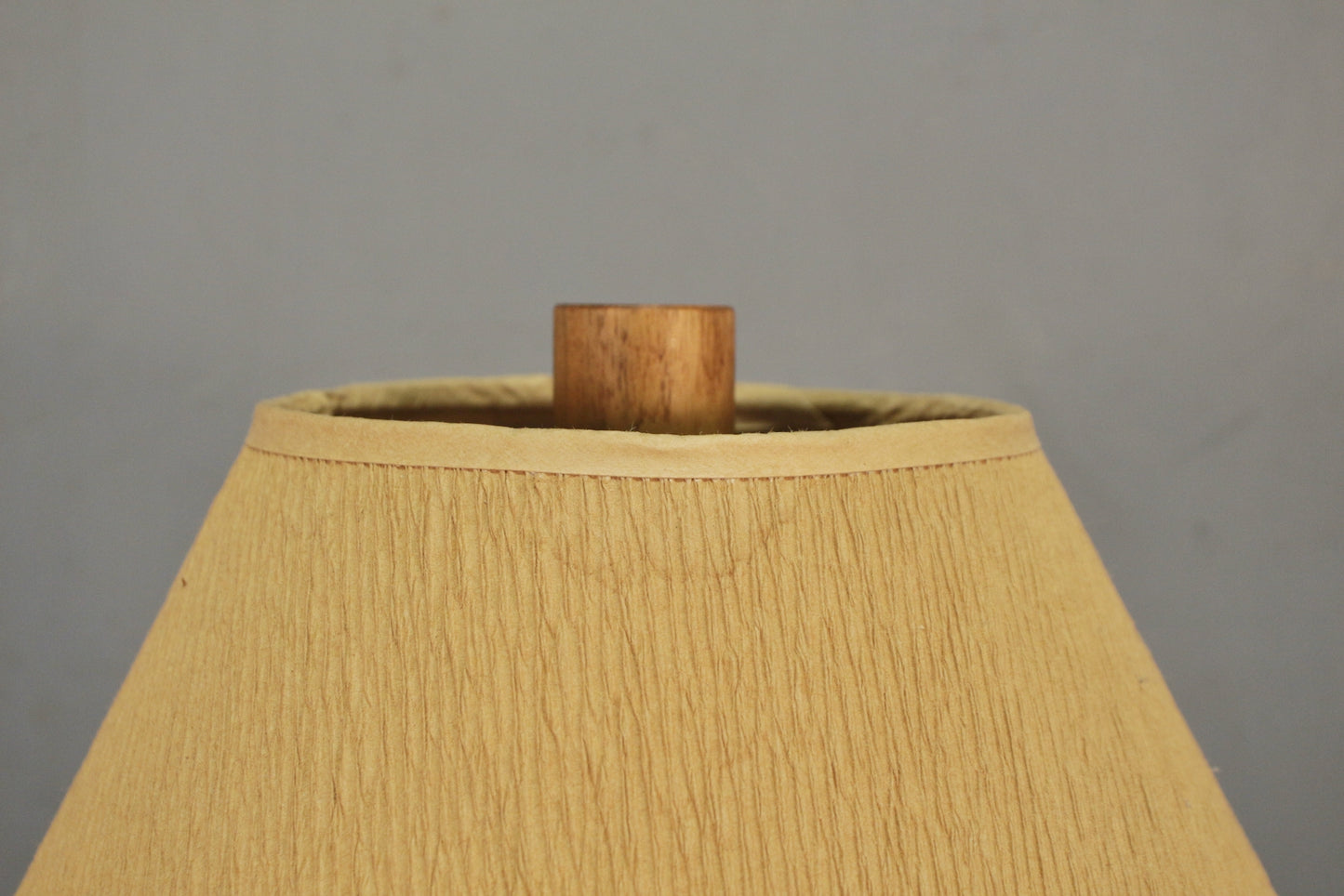 Mid Century Martz Walnut & Ceramic Table Lamp