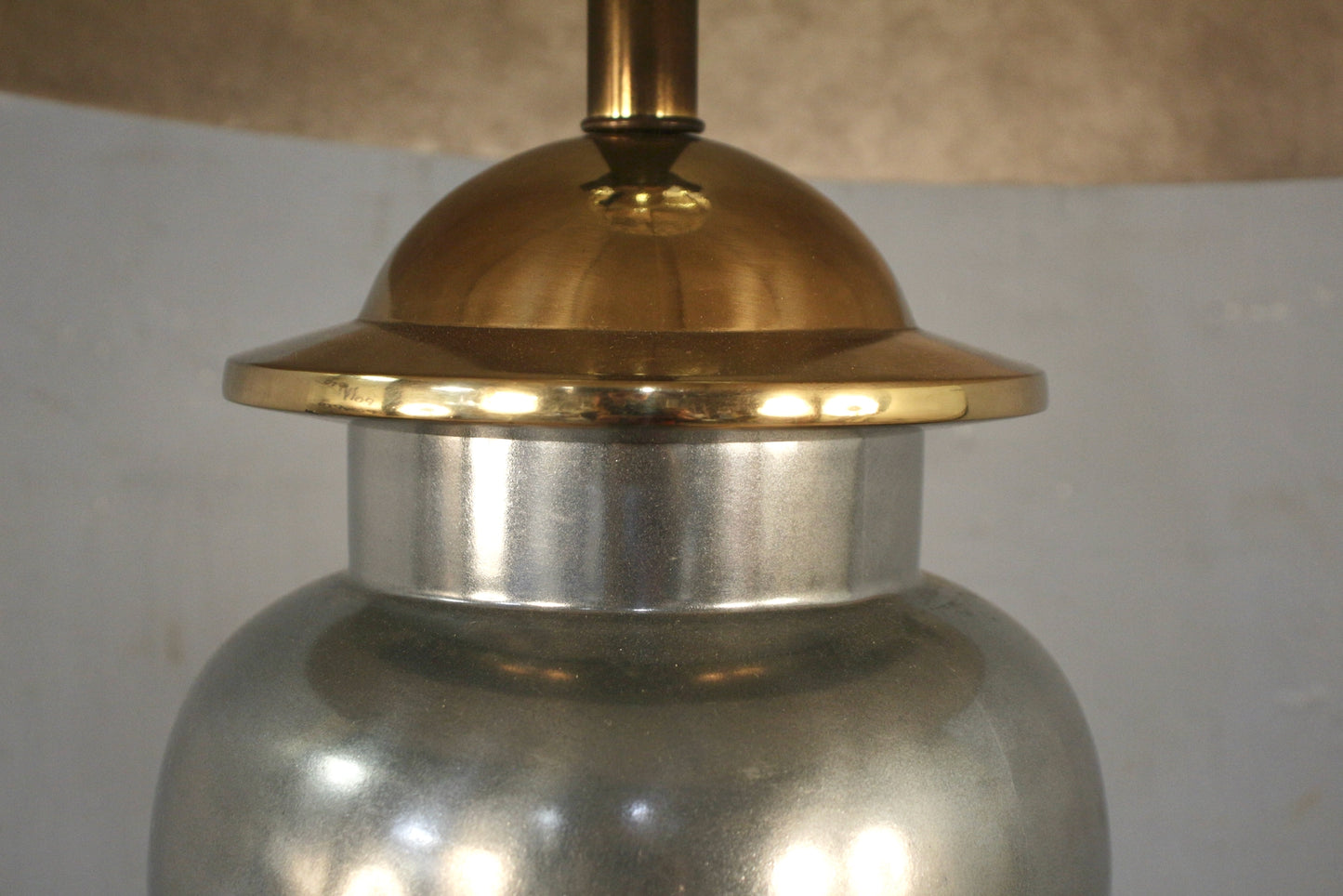 Silver & Brass Table Lamp