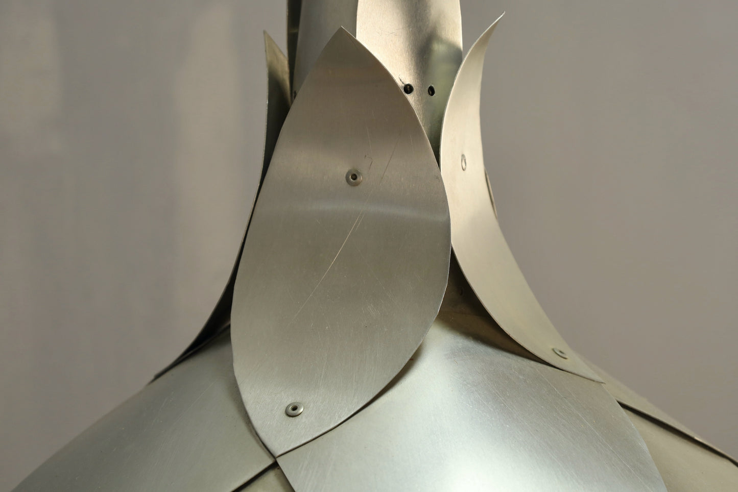 Aluminum Lotus Swag Lamp