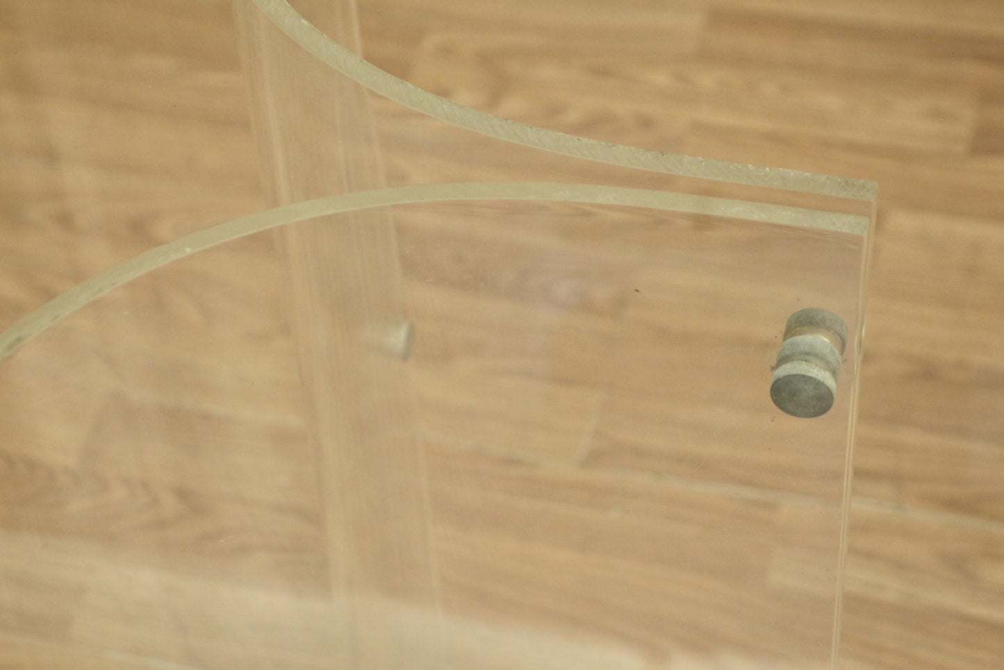 Round Glass & Lucite Dining Table - ONLINE ONLY