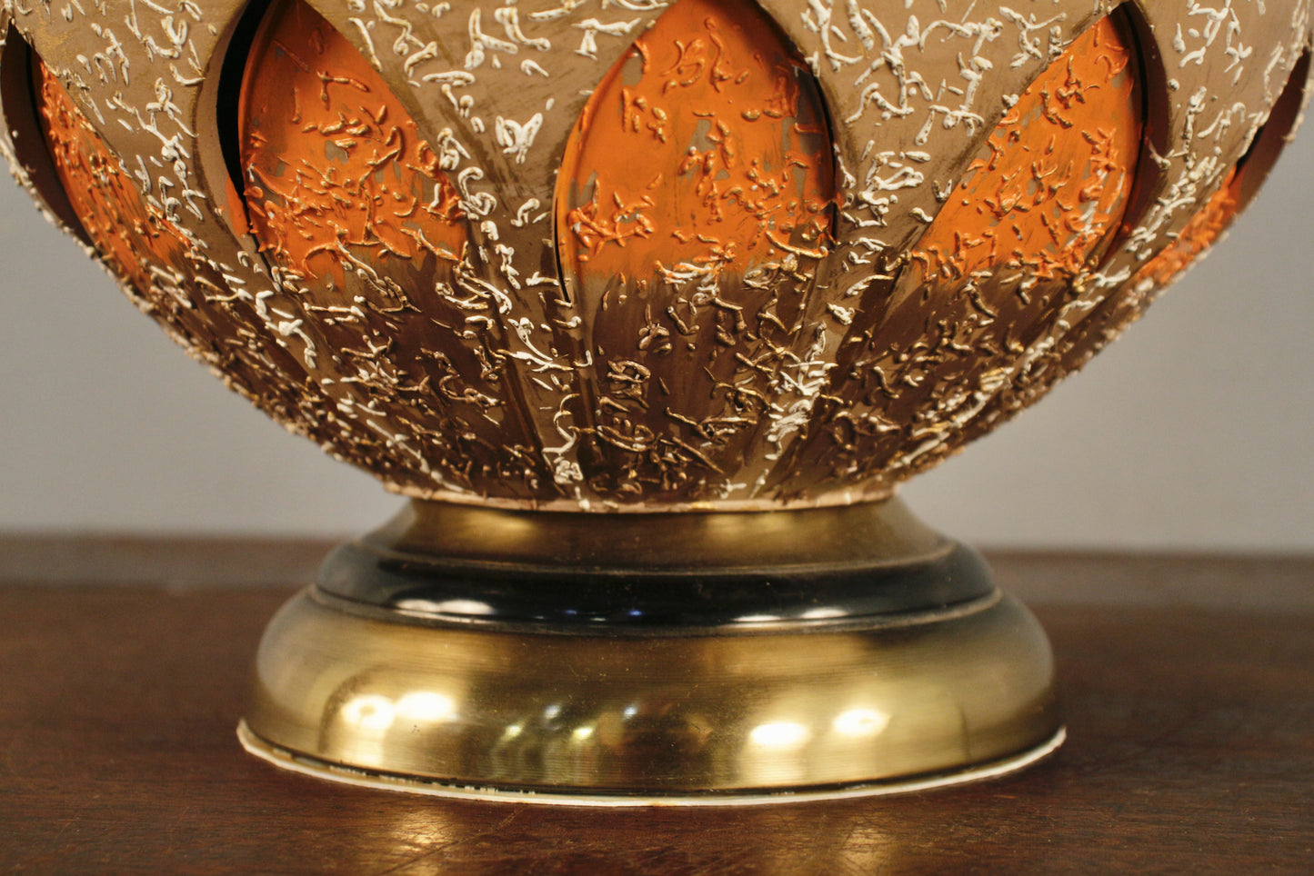 Mid Century Harlequin Chalkware Table Lamp
