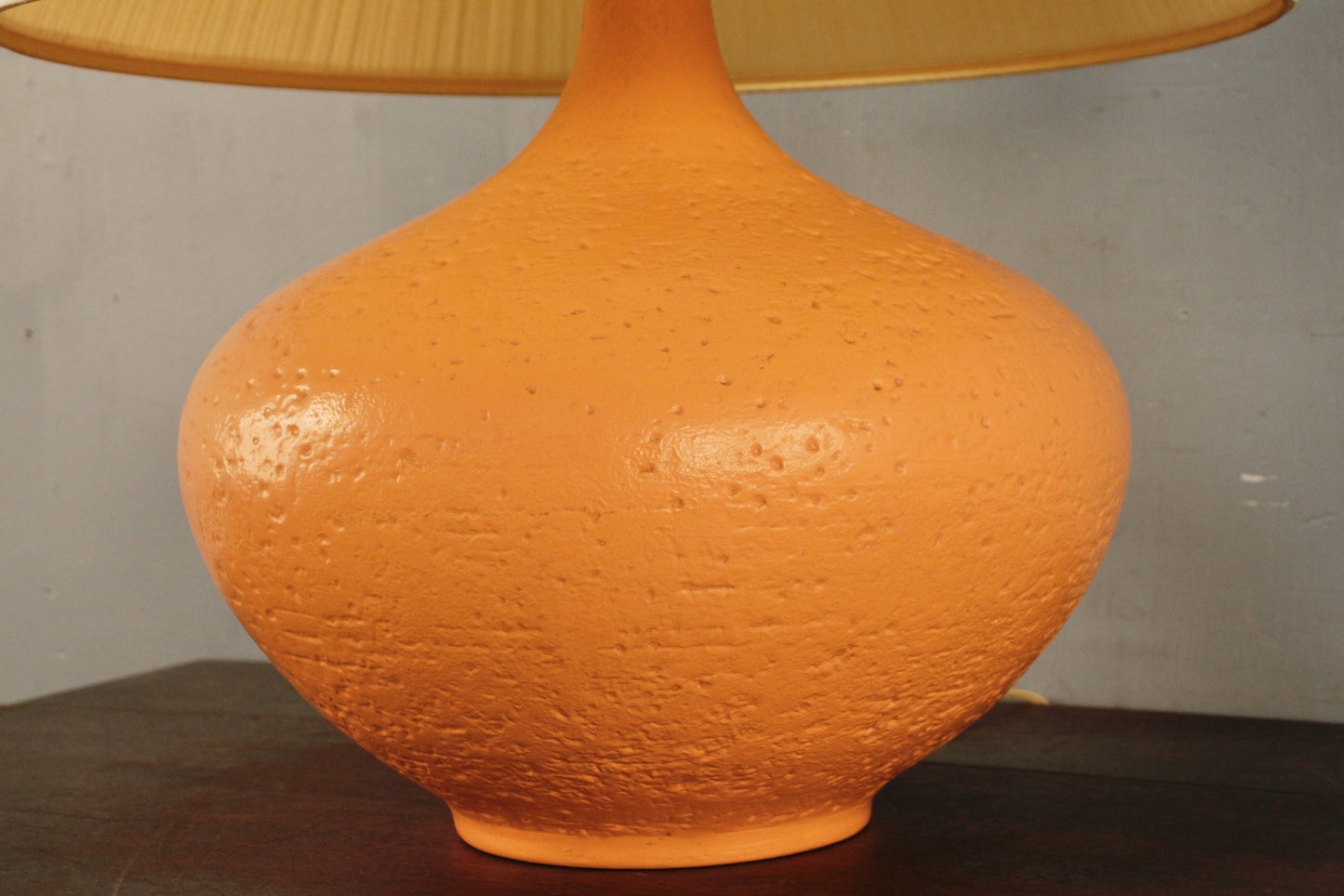 Creamsicle Ceramic Table Lamp