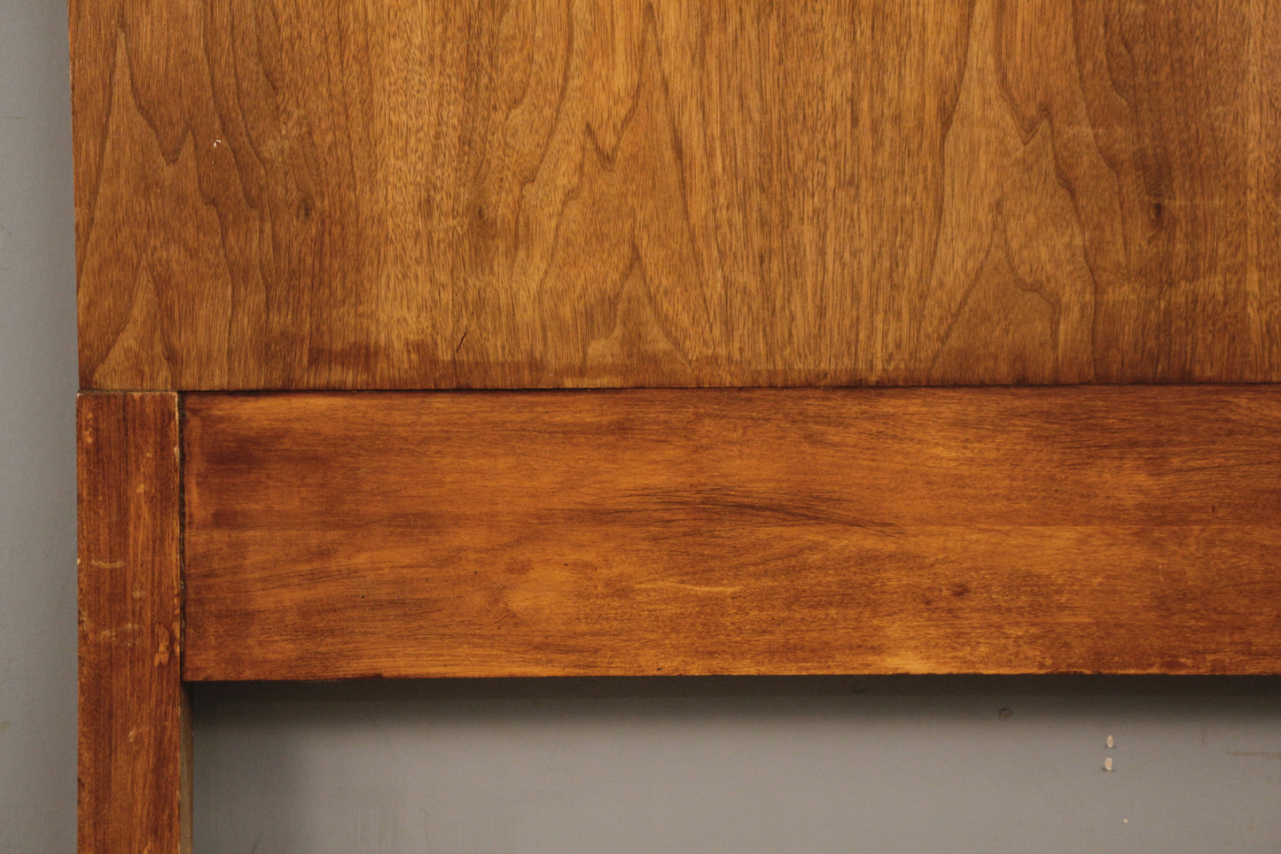 Distressed Walnut Full Headboard - ONLINE ONLY