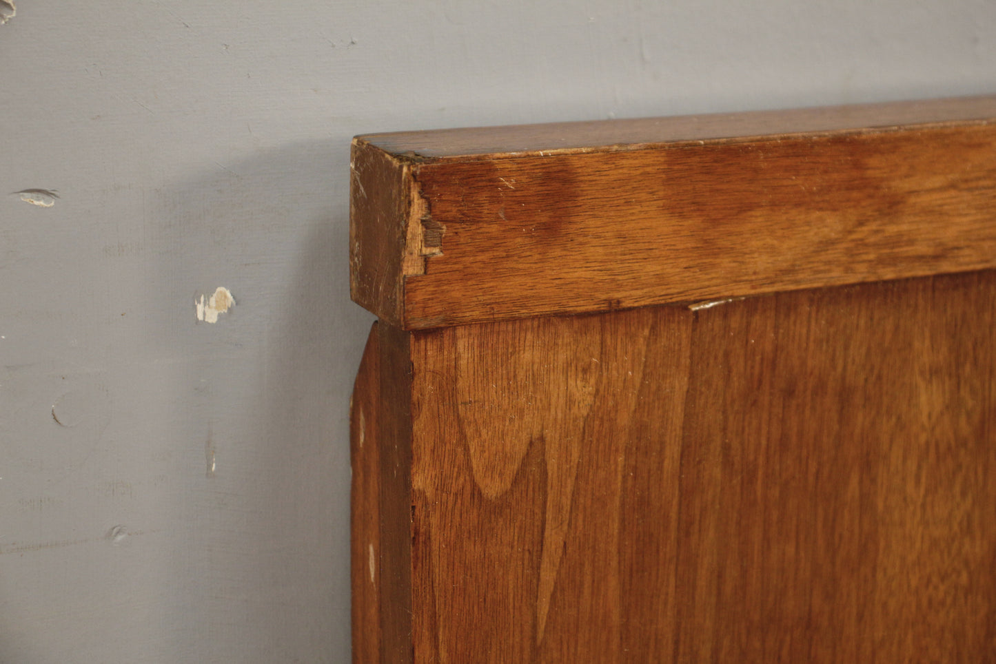 Distressed Walnut Full Headboard - ONLINE ONLY